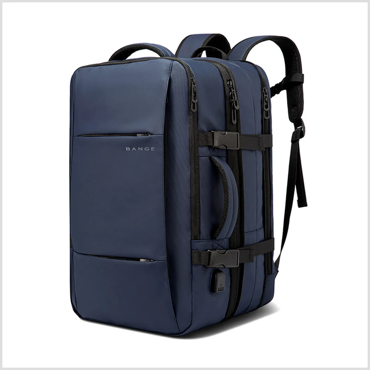 melhor mochila para viagem masculina-executiva-para-viagem-expansivel-25-e-40l azul
