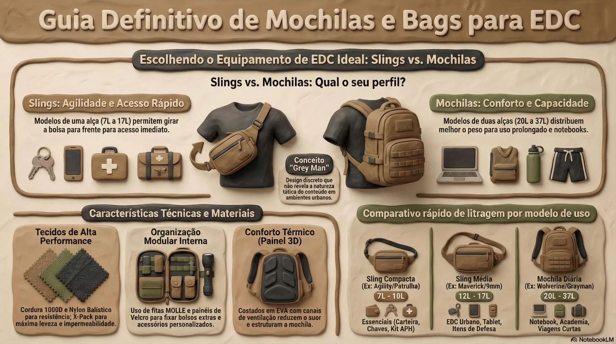 melhor mochila para edc